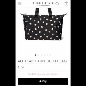 Alice + Olivia Duffle Bag